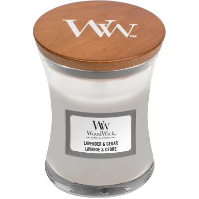 Woodwick Lavender & Ceder Mini Candle